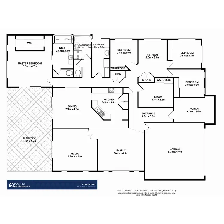 Floorplan of Homely house listing, 5 Northerly Drive, Hodgson Vale QLD 4352