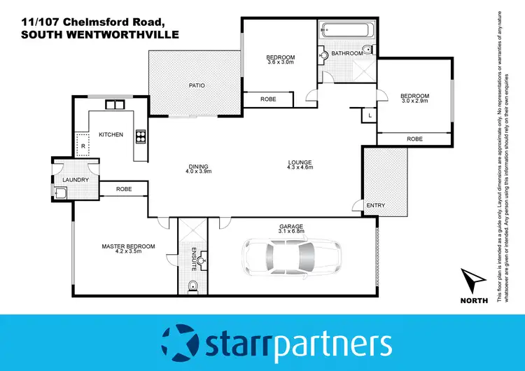 Floorplan of Homely villa listing, 11/107-109 Chelmsford Road, South Wentworthville NSW 2145