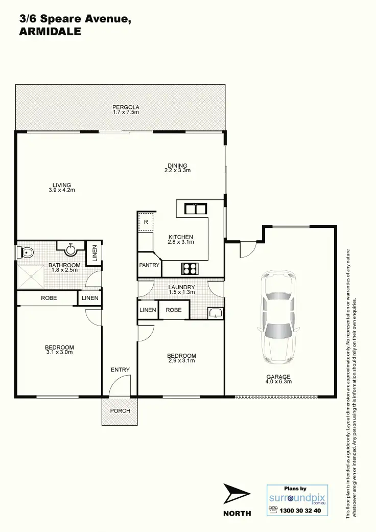 Floorplan of Homely house listing, 3/6 Speare Avenue, Armidale NSW 2350