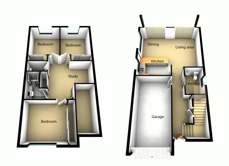 Floorplan of Homely townhouse listing, 10/105 King Street, Caboolture QLD 4510