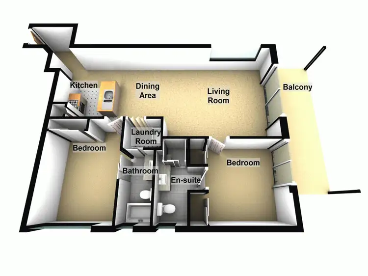 Floorplan of Homely apartment listing, 206/392 Hamilton Road, Chermside QLD 4032