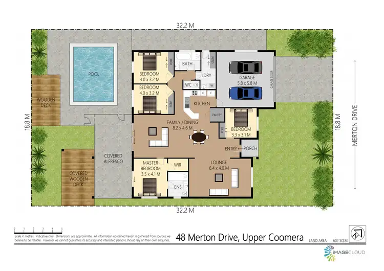 Floorplan of Homely house listing, 48 Merton Drive, Upper Coomera QLD 4209