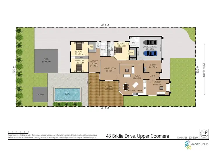 Floorplan of Homely house listing, 43 Bridie Drive, Upper Coomera QLD 4209