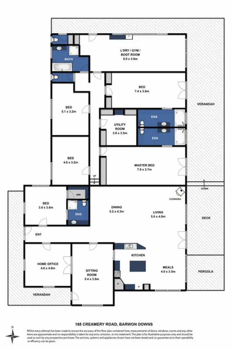 Floorplan of Homely rural property listing, 185 Creamery Road, Barwon Downs VIC 3243