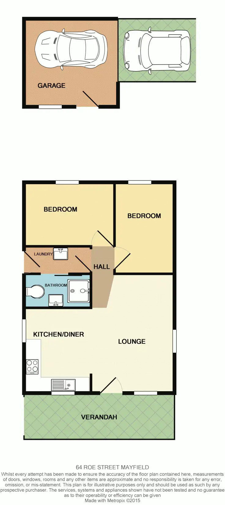 Floorplan of Homely house listing, 64 Roe Street, Mayfield NSW 2304