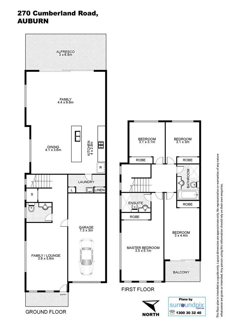 Floorplan of Homely semi-detached listing, 270 Cumberland Road, Auburn NSW 2144