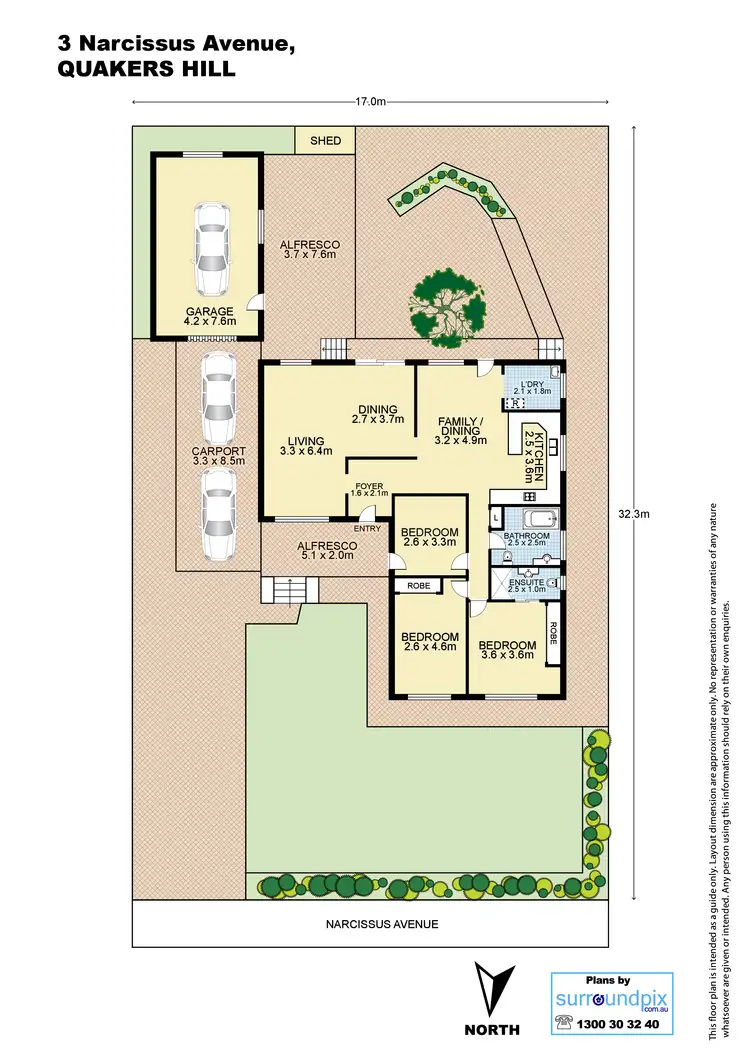 Floorplan of Homely house listing, 3 Narcissus Avenue, Quakers Hill NSW 2763