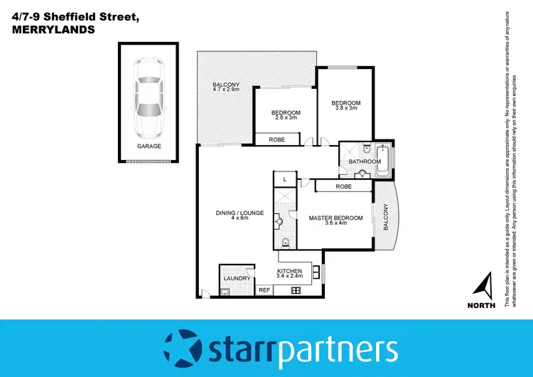 Floorplan of Homely unit listing, 4/7-9 Sheffield Street, Merrylands NSW 2160
