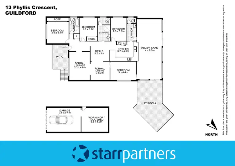 Floorplan of Homely house listing, 13 Phyllis Crescent, Guildford NSW 2161