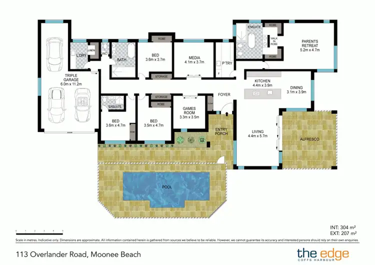 Floorplan of Homely house listing, 113 Overlander Road, Moonee Beach NSW 2450