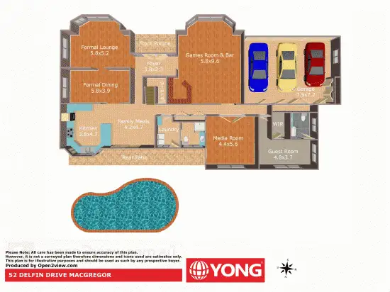 Floorplan of Homely house listing, 52 Delfin Drive, Macgregor QLD 4109