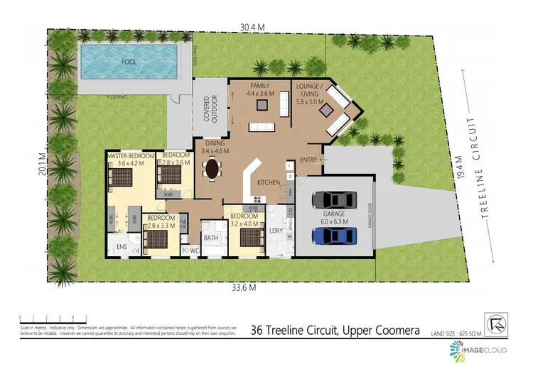 Floorplan of Homely house listing, 36 Treeline Circuit, Upper Coomera QLD 4209