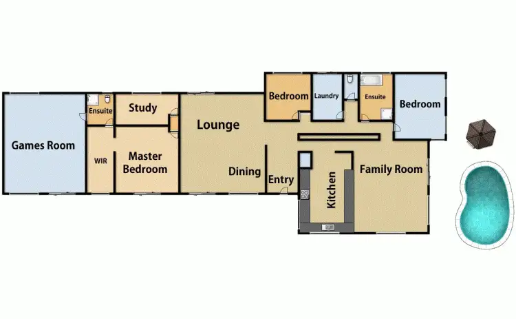 Floorplan of Homely house listing, 28 Thompson Road, Dulong QLD 4560