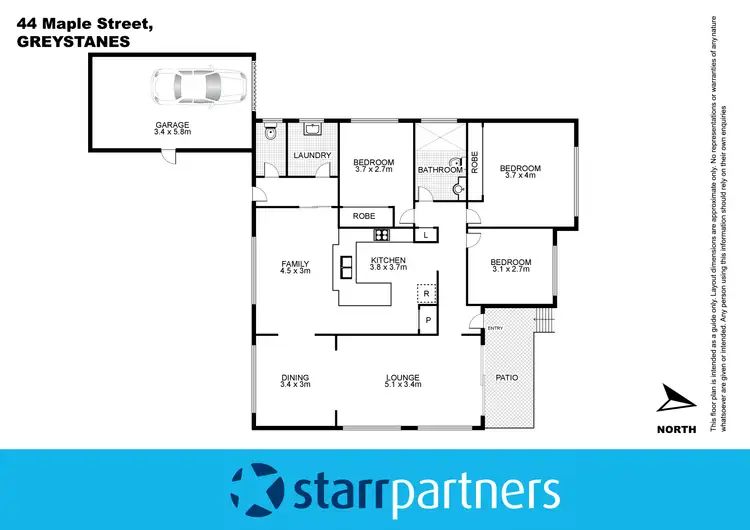 Floorplan of Homely house listing, 44 Maple Street, Greystanes NSW 2145