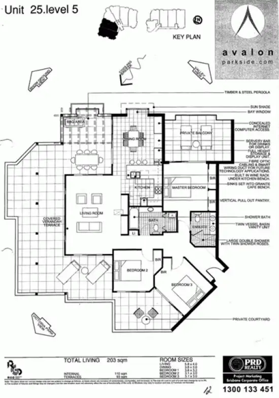 Floorplan of Homely unit listing, 451 Gregory Tce, Spring Hill QLD 4000