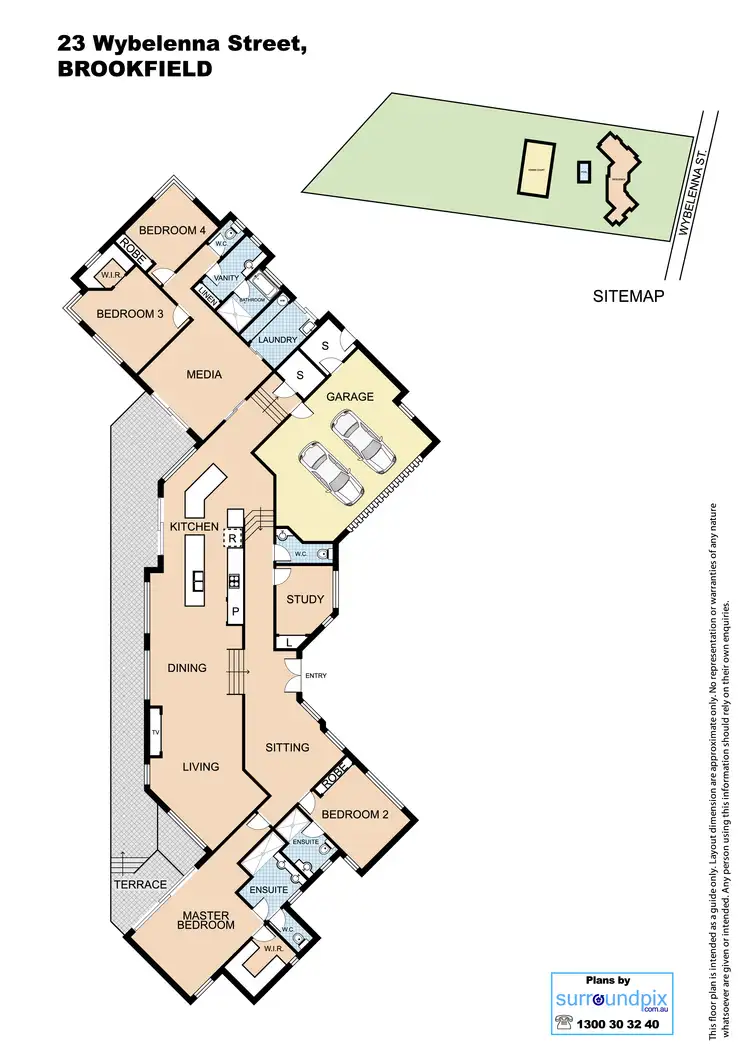 Floorplan of Homely house listing, 23 Wybelenna Street, Brookfield QLD 4069