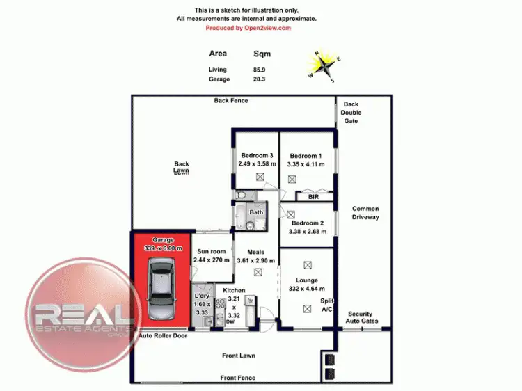 Floorplan of Homely house listing, 1/24 Urlwin Road, Salisbury SA 5108