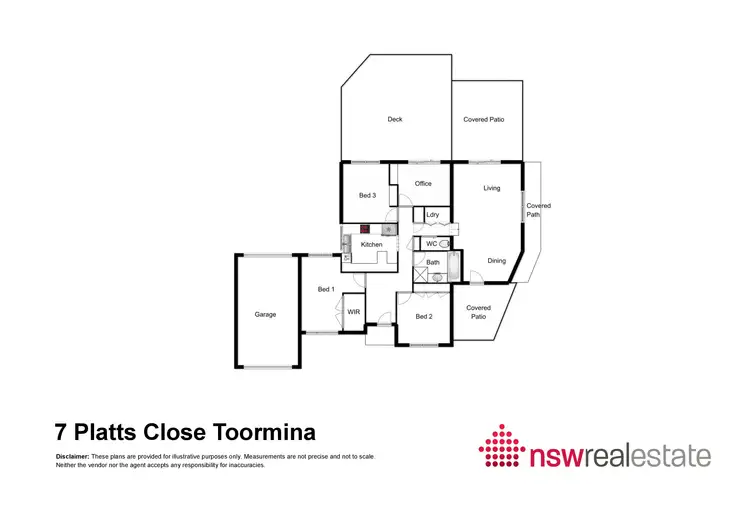 Floorplan of Homely house listing, 7 Platts Close, Toormina NSW 2452