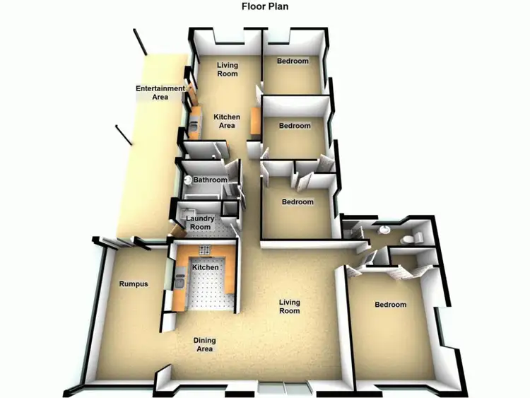 Floorplan of Homely house listing, z136 Bardon Road, Kingston QLD 4114