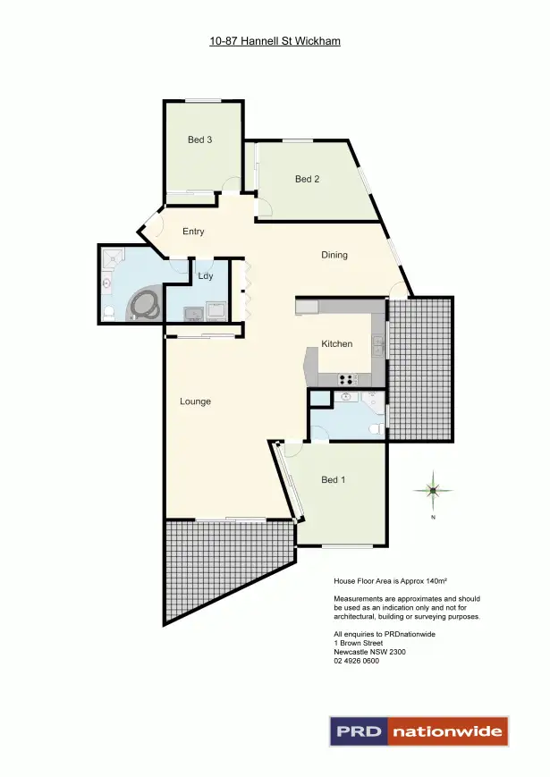 Floorplan of Homely apartment listing, 10/87 Hannell Street, Wickham NSW 2293