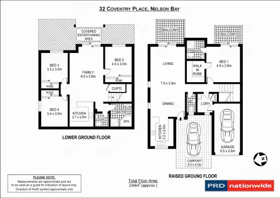 Floorplan of Homely townhouse listing, 32 Coventry Place, Nelson Bay NSW 2315