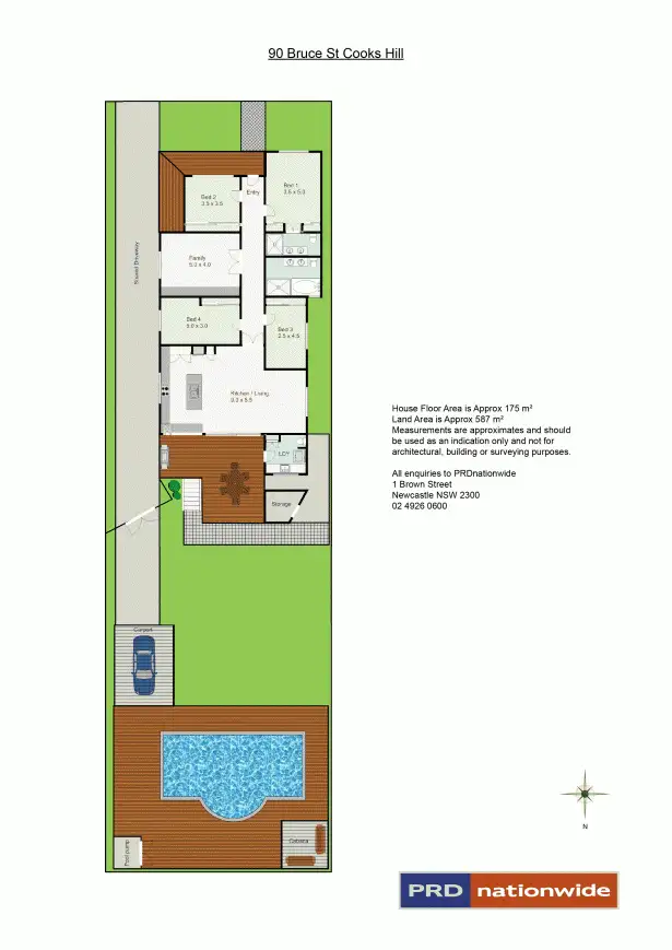 Floorplan of Homely house listing, 90 Bruce Street, Cooks Hill NSW 2300