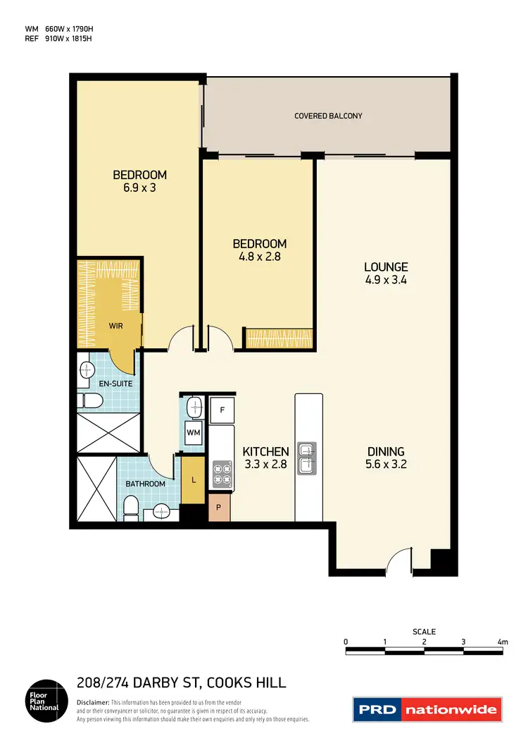 Floorplan of Homely house listing, 208/274 Darby Street, Cooks Hill NSW 2300