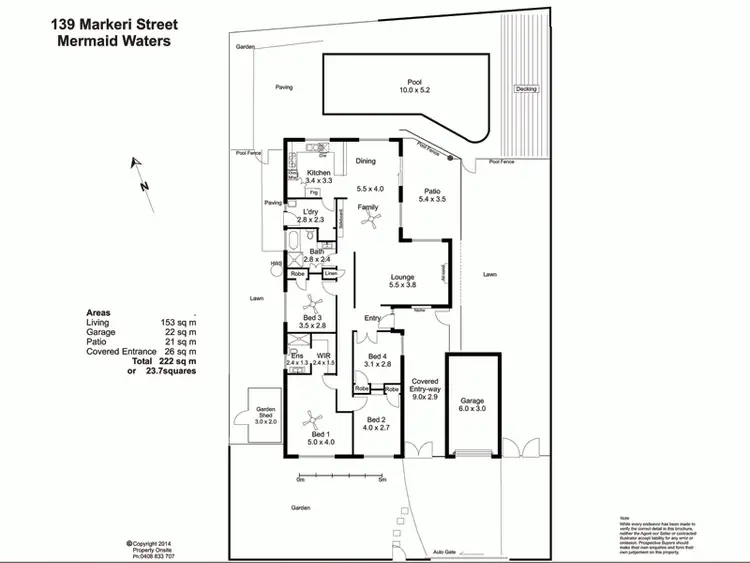 Floorplan of Homely house listing, 139 Markeri St, Mermaid Waters QLD 4218