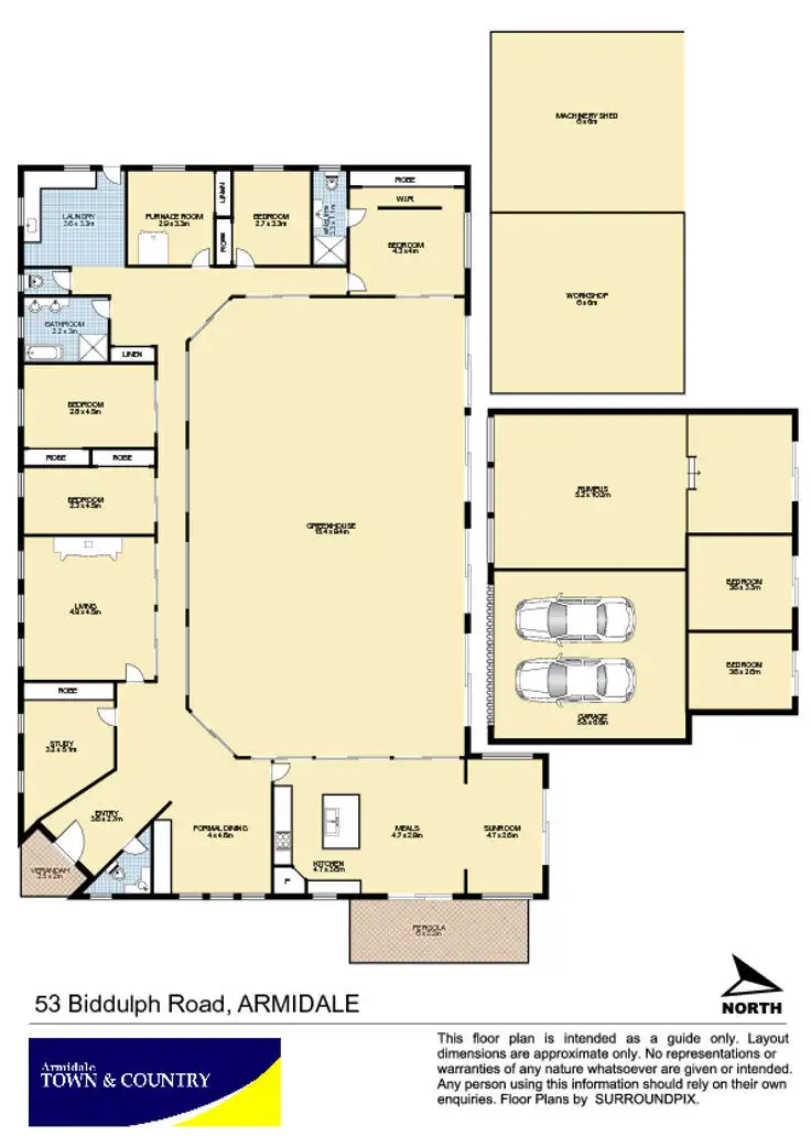 Floorplan of Homely rural property listing, 53 Biddulph Road, Armidale NSW 2350