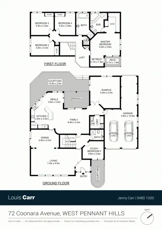 Floorplan of Homely house listing, 72 Coonara Avenue, West Pennant Hills NSW 2125