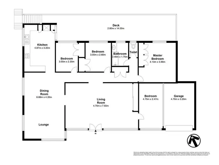 Floorplan of Homely house listing, 1 Ashley Road, Chermside West QLD 4032
