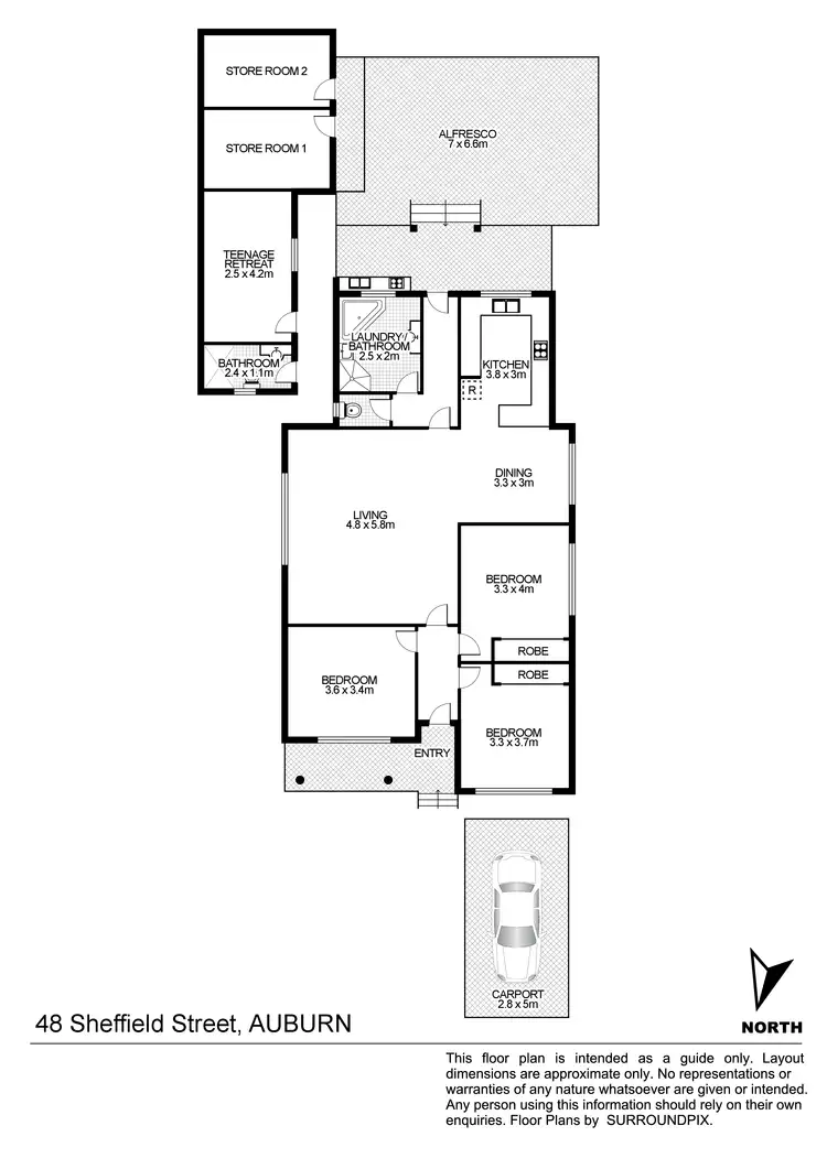 Floorplan of Homely house listing, 48 Sheffield St, Auburn NSW 2144