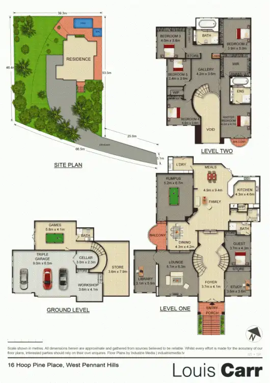 Floorplan of Homely house listing, 16 Hoop Pine Place, West Pennant Hills NSW 2125