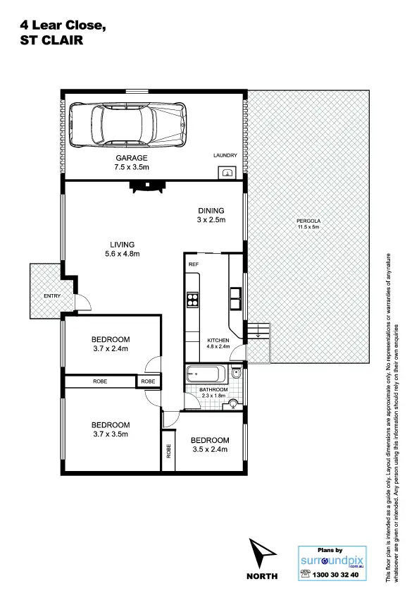 Floorplan of Homely house listing, 4 Lear Close, St Clair NSW 2759