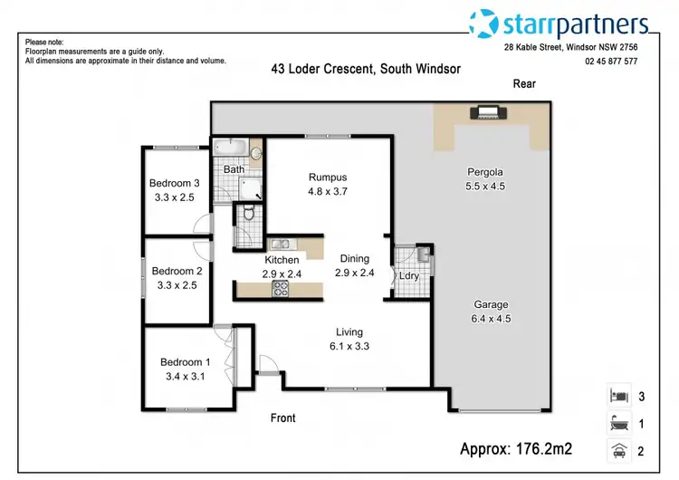 Floorplan of Homely house listing, 43 Loder Crescent, South Windsor NSW 2756