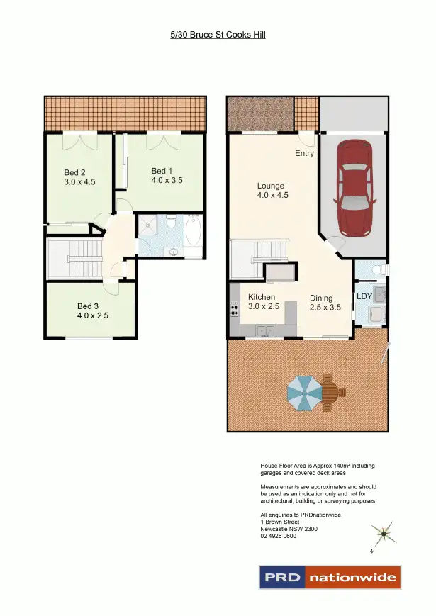 Floorplan of Homely house listing, 5/30 Bruce Street, Cooks Hill NSW 2300