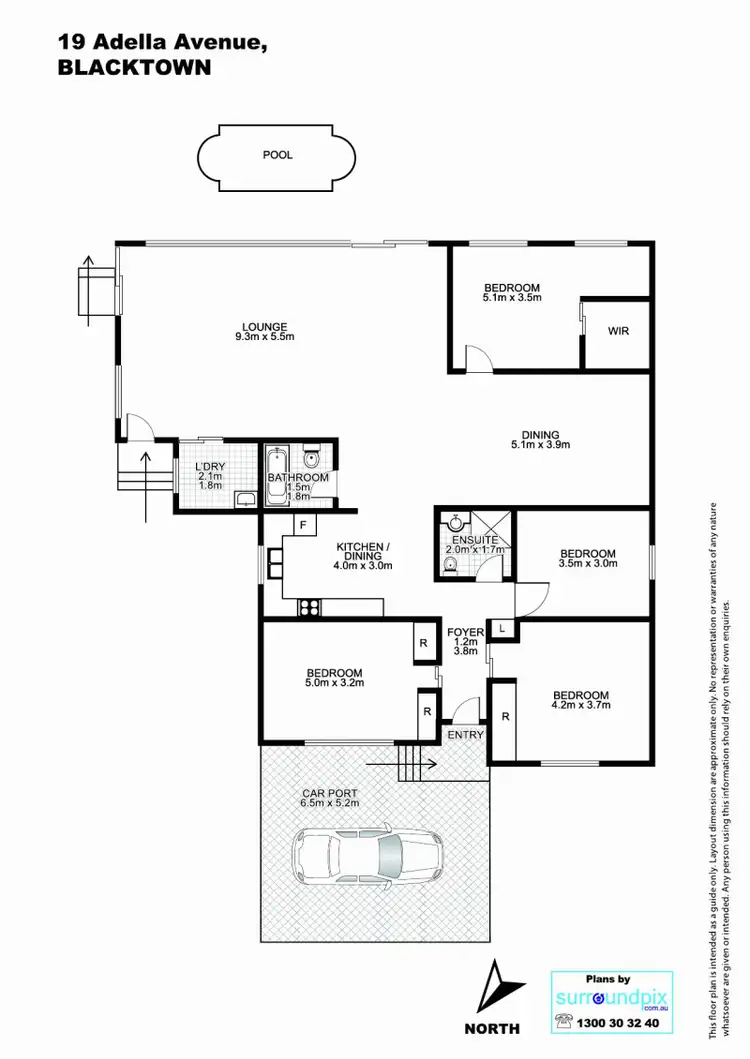 Floorplan of Homely house listing, 19 Adella Rd, Blacktown NSW 2148