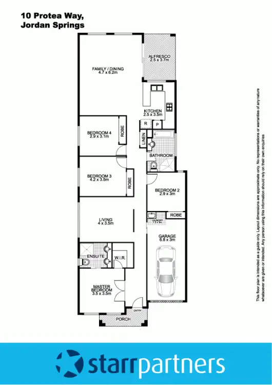 Floorplan of Homely house listing, 10 Protea Way, Jordan Springs NSW 2747