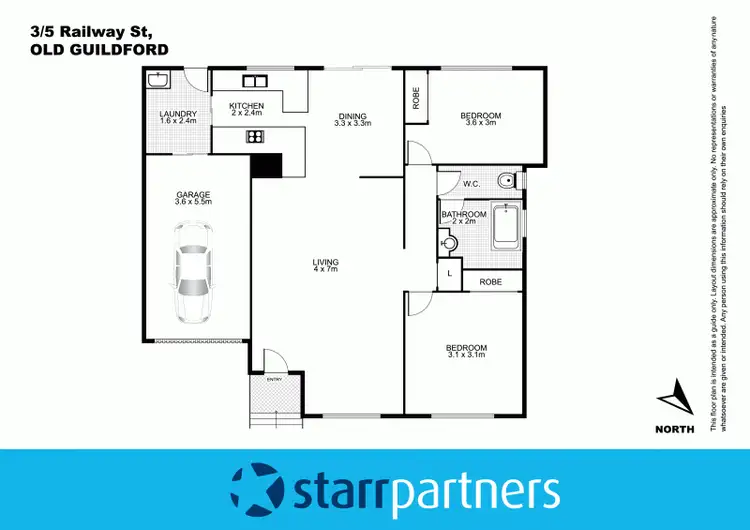 Floorplan of Homely villa listing, 3/5 Railway Street, Old Guildford NSW 2161