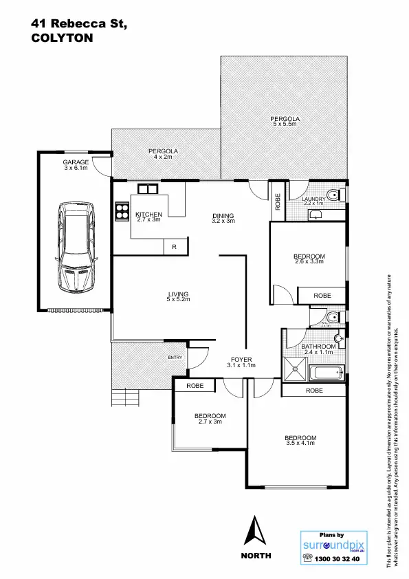 Floorplan of Homely house listing, 41 Rebecca Street, Colyton NSW 2760