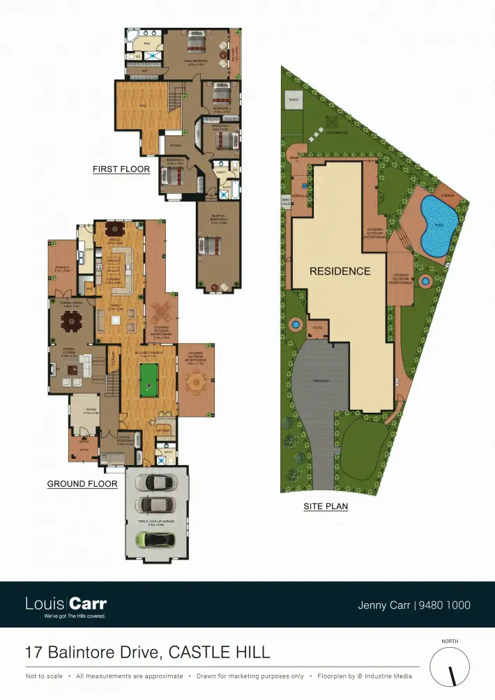 Floorplan of Homely house listing, 17 Balintore Drive, Castle Hill NSW 2154