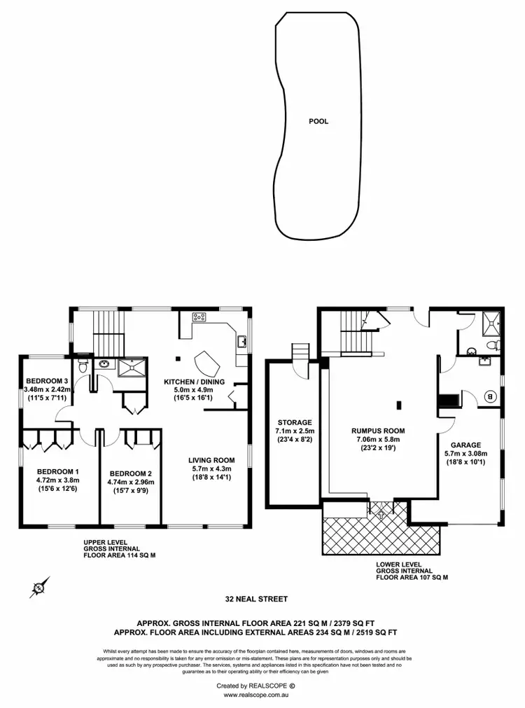 Floorplan of Homely house listing, 32 Neal Street, Brighton QLD 4017