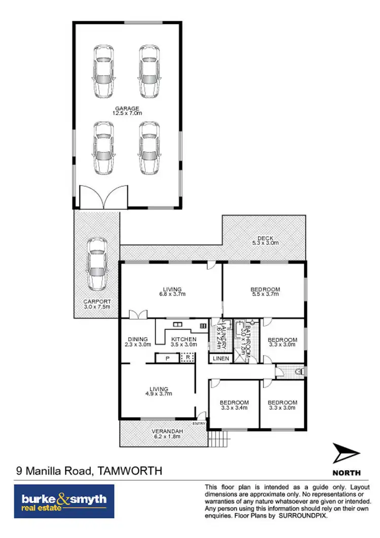 Floorplan of Homely house listing, 9 Manilla Road, Tamworth NSW 2340