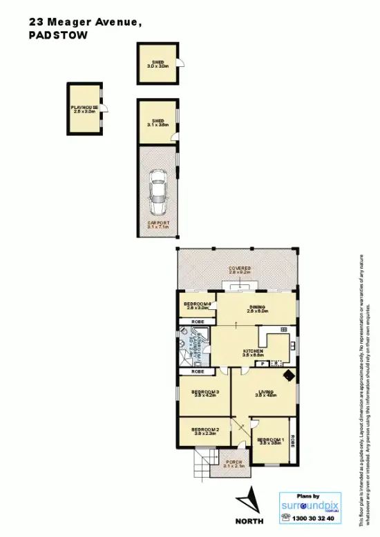 Floorplan of Homely house listing, 23 Meager Avenue, Padstow NSW 2211