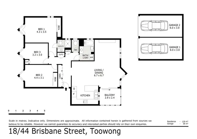 Floorplan of Homely unit listing, 18/44 Brisbane Street, Toowong QLD 4066