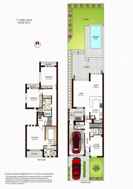 Floorplan of Homely house listing, Residence 2/1 Blake Street, Rose Bay NSW 2029