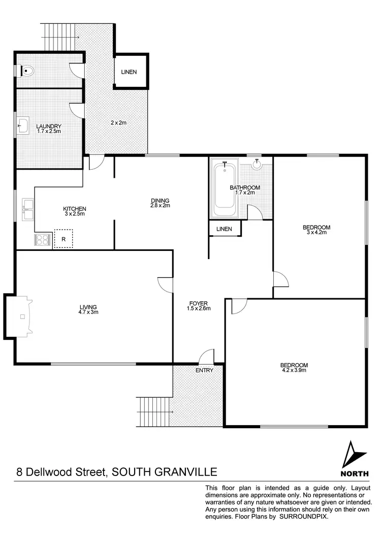 Floorplan of Homely house listing, 8 Dellwood St, Granville NSW 2142