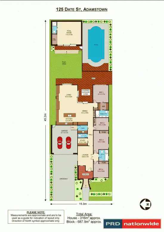 Floorplan of Homely house listing, 125 Date Street OLD, Adamstown NSW 2289