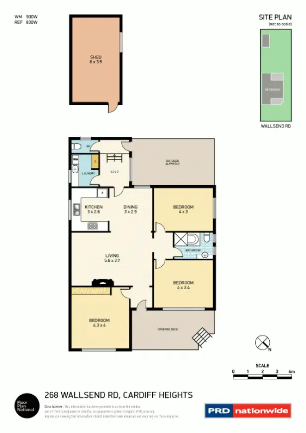 Floorplan of Homely house listing, 268 Wallsend Road, Cardiff Heights NSW 2285