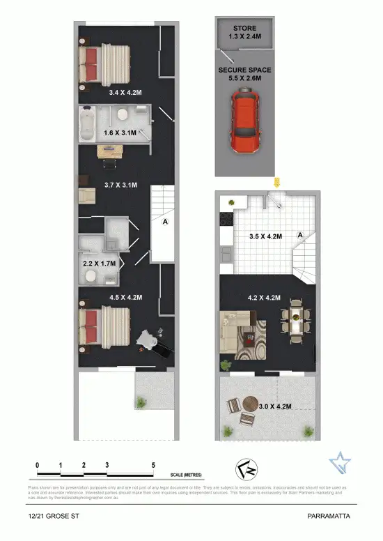 Floorplan of Homely unit listing, 12/21 Grose Street, Parramatta NSW 2150